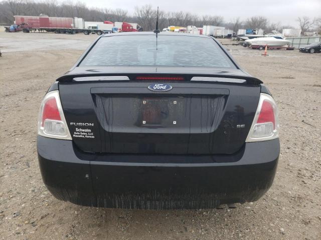 3FAHP07Z39R187725 - 2009 FORD FUSION SE BLACK photo 6