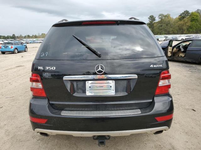 4JGBB8GB0BA729486 - 2011 MERCEDES-BENZ ML 350 4MATIC BLACK photo 6