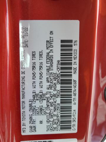 3TYSZ5AN7PT115910 - 2023 TOYOTA TACOMA ACCESS CAB Qırmızı foto 13