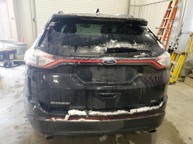 2FMTK4G85FBB90035 - 2015 FORD EDGE SE BLACK photo 6