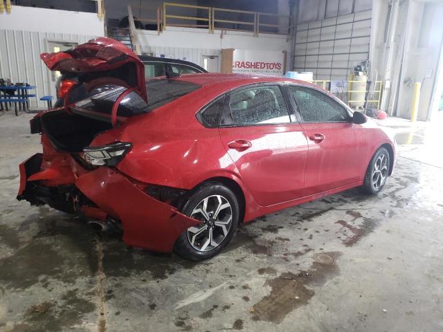 3KPF24AD6KE056046 - 2019 KIA FORTE FE RED photo 3