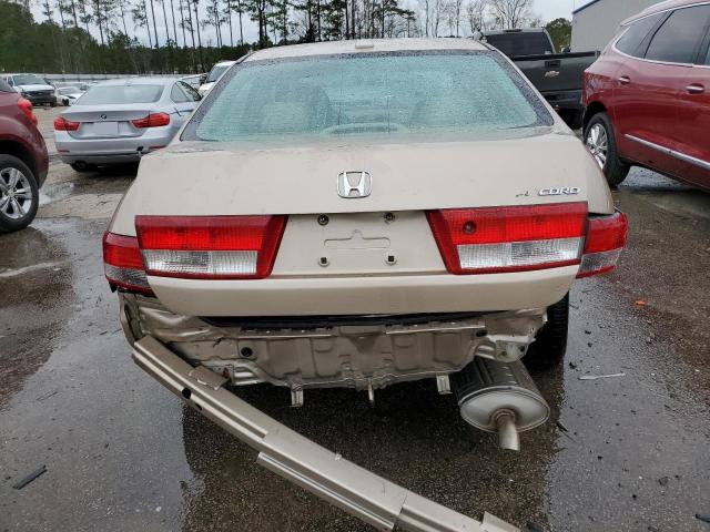 1HGCM56884A113935 - 2004 HONDA ACCORD EX GOLD photo 6