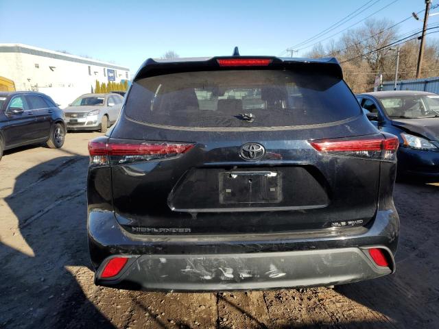 5TDGZRBH3NS591053 - 2022 TOYOTA HIGHLANDER XLE BLACK photo 6