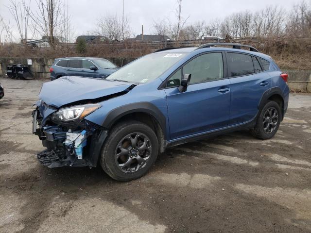 JF2GTHRC2MH301301 - 2021 SUBARU CROSSTREK SPORT BLUE photo 1