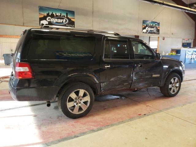 1FMFK20588LA12401 - 2008 FORD EXPEDITION EL LIMITED BLACK photo 3