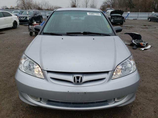 2HGES16315H007244 - 2005 HONDA CIVIC DX VP 银色 照片 5