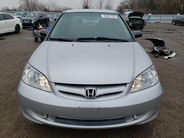 2HGES16315H007244 - 2005 HONDA CIVIC DX VP SILVER photo 5