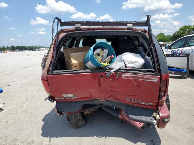 1GNCS13W6WK162605 - 1998 CHEVROLET BLAZER BURGUNDY photo 6