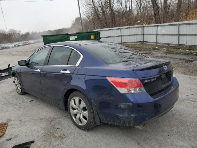 1HGCP36829A048230 - 2009 HONDA ACCORD EXL BLUE photo 2