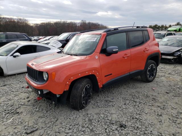 ZACCJBCT6FPB41587 - 2015 JEEP RENEGADE TRAILHAWK ORANGE photo 1