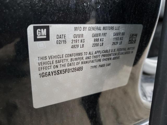 1G6AY5SX5F0128489 - 2015 CADILLAC CTS PERFORMANCE COLLECTION Siyah fotoğraf 12