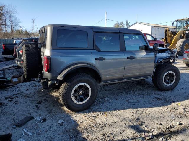 1FMEE5DP8NLB28323 - 2022 FORD BRONCO BASE GRAY photo 3