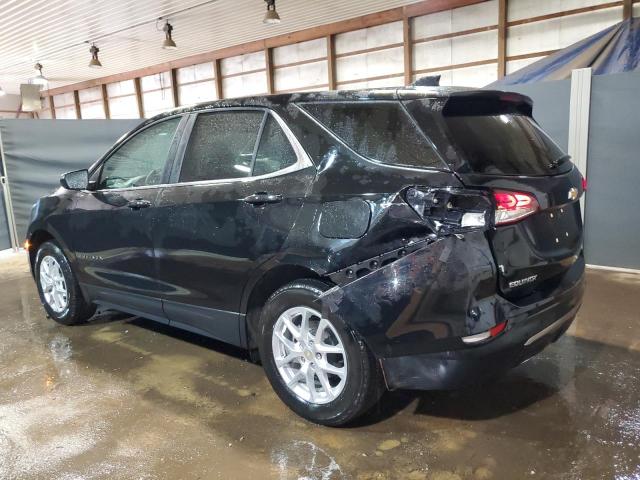 3GNAXUEV7NL241065 - 2022 CHEVROLET EQUINOX LT BLACK photo 2