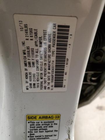 19UUA8F55EA001714 - 2014 ACURA TL TECH WHITE photo 13