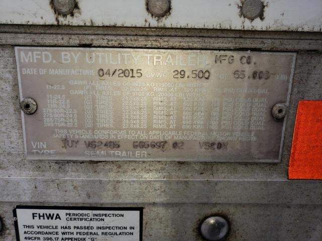 1UYVS2485GG569702 - 2016 UTILITY TRAILER WHITE photo 9