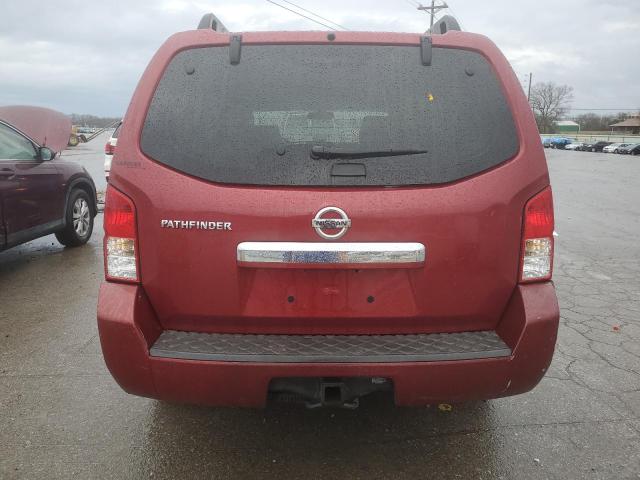 5N1AR18B18C655540 - 2008 NISSAN PATHFINDER S RED photo 6