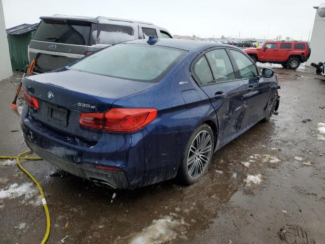 WBAJA9C54KB398671 - 2019 BMW 530E BLUE photo 3