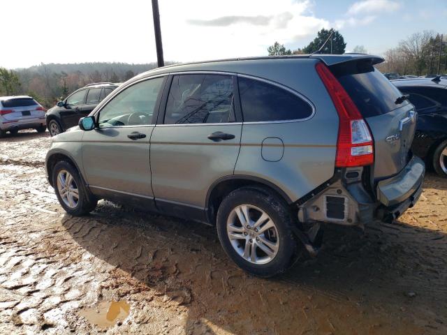 5J6RE3H55AL039669 - 2010 HONDA CR-V EX BLUE photo 2