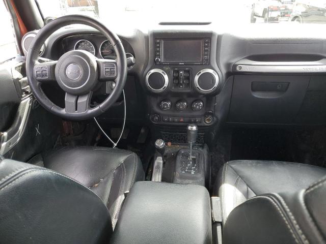 1C4HJWEG1EL165733 - 2014 JEEP WRANGLER U SAHARA ORANGE photo 8