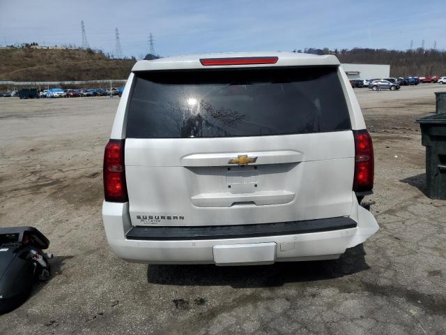 1GNSKHKC0KR309305 - 2019 CHEVROLET SUBURBAN K1500 LT WHITE photo 6