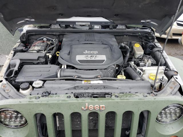 1C4BJWEG5DL699774 - 2013 JEEP WRANGLER U SAHARA GREEN photo 11