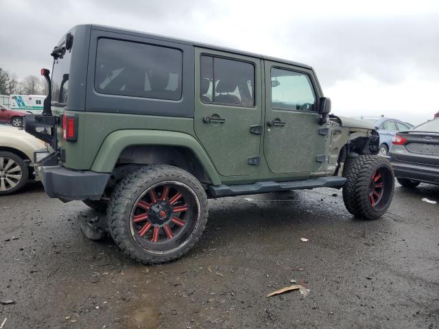 1C4BJWEG5DL699774 - 2013 JEEP WRANGLER U SAHARA GREEN photo 3