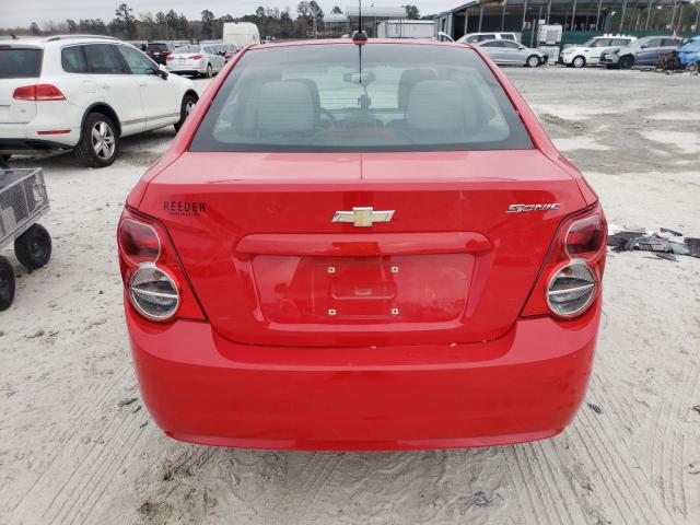 1G1JA5SH8F4122861 - 2015 CHEVROLET SONIC LS RED photo 6
