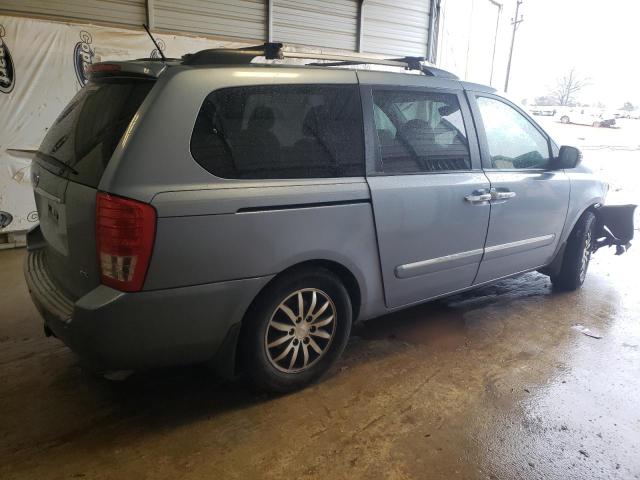 KNDMH4C75B6393830 - 2011 KIA SEDONA EX BLUE photo 3