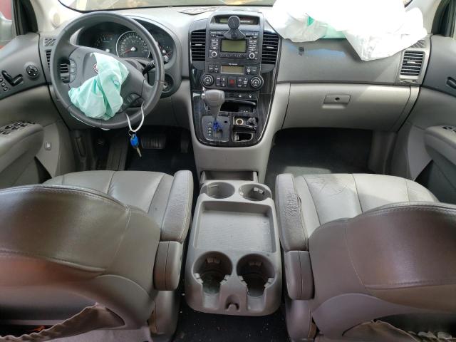 KNDMH4C75B6393830 - 2011 KIA SEDONA EX BLUE photo 8