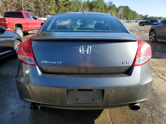 1HGCS2B87BA000761 - 2011 HONDA ACCORD EXL GRAY photo 6