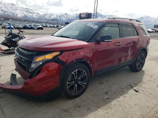 1FM5K8GT7FGB95587 - 2015 FORD EXPLORER SPORT RED photo 1