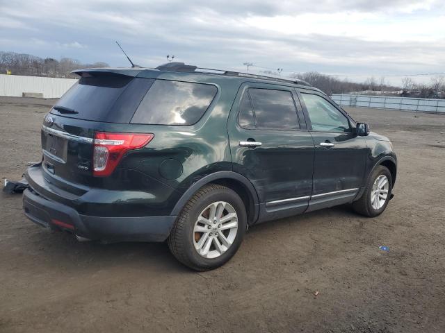 1FM5K8D88DGB96373 - 2013 FORD EXPLORER XLT GREEN photo 3