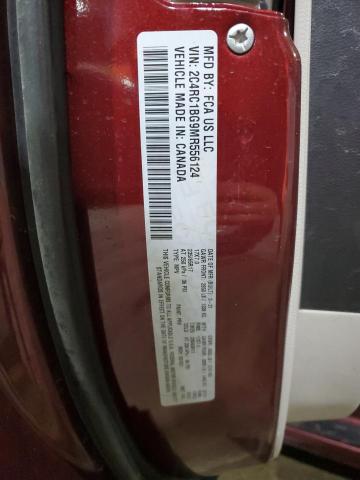 2C4RC1BG9MR556124 - 2021 CHRYSLER PACIFICA TOURING L RED photo 13