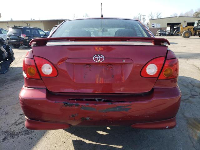 2T1BR32E44C287346 - 2004 TOYOTA COROLLA CE RED photo 6