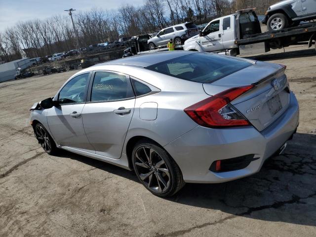 2HGFC2F80KH551524 - 2019 HONDA CIVIC SPORT SILVER photo 2