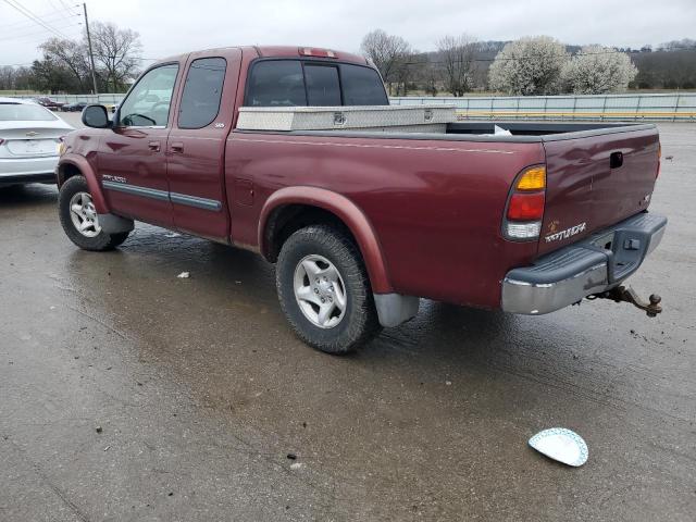 5TBRT34123S356785 - 2003 TOYOTA TUNDRA ACCESS CAB SR5 BURGUNDY photo 2