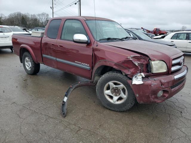5TBRT34123S356785 - 2003 TOYOTA TUNDRA ACCESS CAB SR5 BURGUNDY photo 4