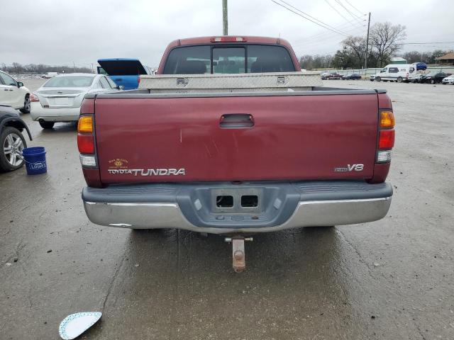 5TBRT34123S356785 - 2003 TOYOTA TUNDRA ACCESS CAB SR5 BURGUNDY photo 6