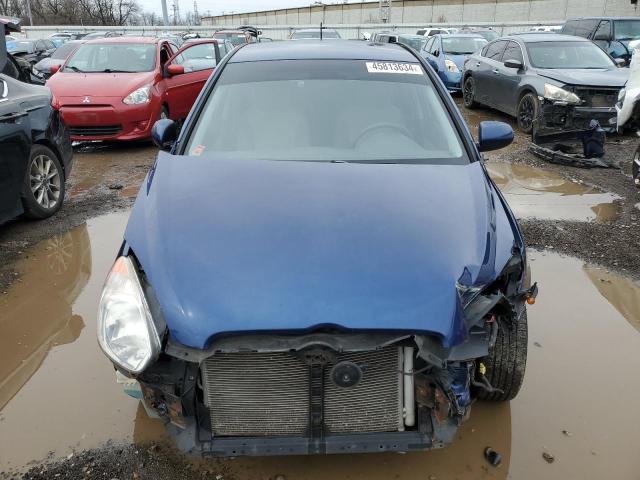 KMHCN4AC8AU472208 - 2010 HYUNDAI ACCENT GLS BLUE photo 5