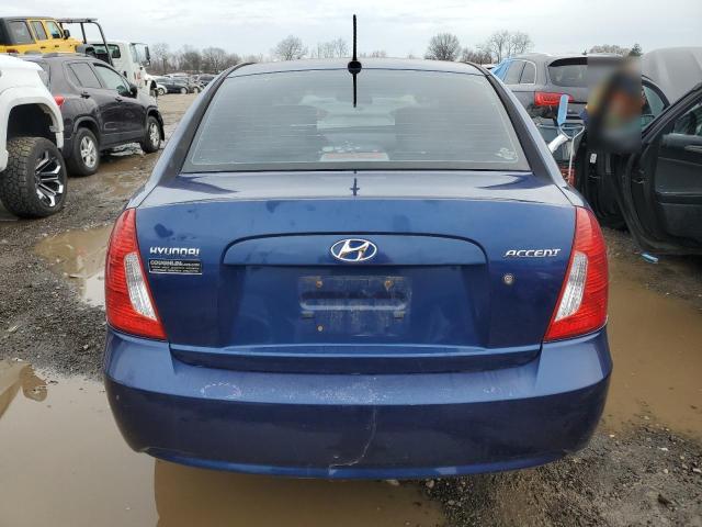 KMHCN4AC8AU472208 - 2010 HYUNDAI ACCENT GLS BLUE photo 6