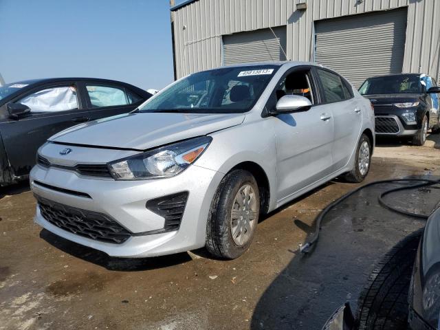 3KPA24AD6ME395614 - 2021 KIA RIO LX SILVER photo 1