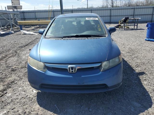 1HGFA16897L025693 - 2007 HONDA CIVIC EX BLUE photo 5