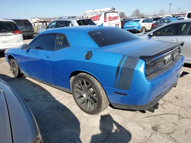 2C3CDZFJ8GH106731 - 2016 DODGE CHALLENGER R/T SCAT PACK BLUE photo 2