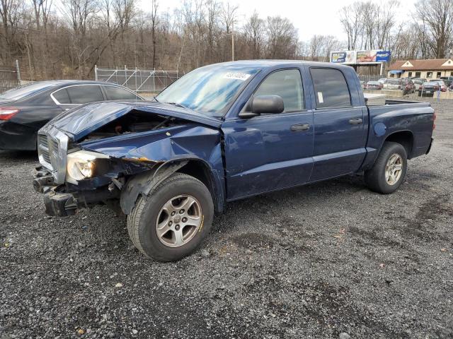 1D7HE48K35S329522 - 2005 DODGE DAKOTA QUAD SLT BLUE photo 1