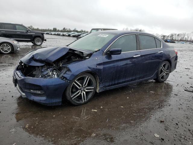 1HGCR2F53HA088860 - 2017 HONDA ACCORD SPORT BLUE photo 1