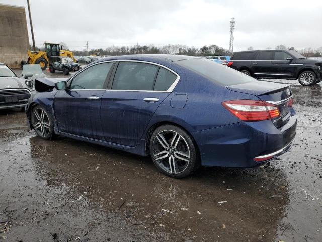 1HGCR2F53HA088860 - 2017 HONDA ACCORD SPORT BLUE photo 2