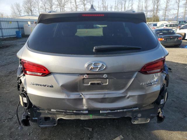 5XYZWDLA2JG515367 - 2018 HYUNDAI SANTA FE S GRAY photo 6