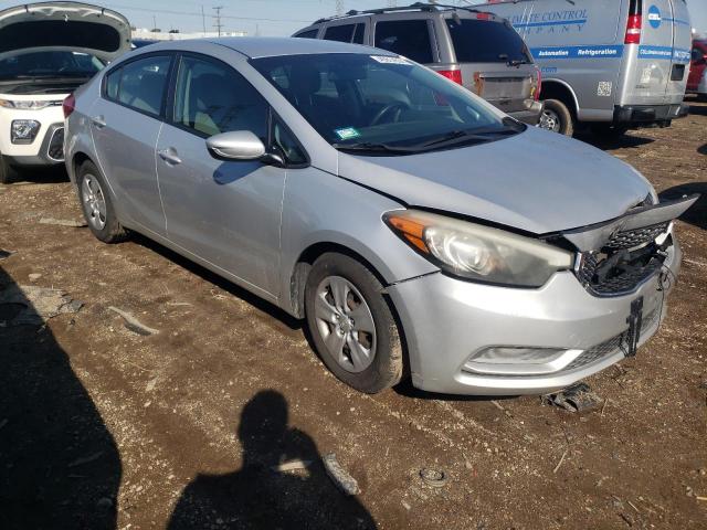 KNAFK4A62F5436288 - 2015 KIA FORTE LX SILVER photo 4