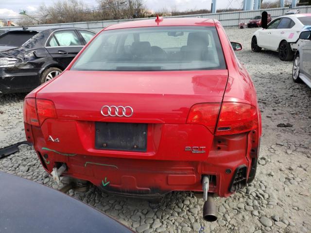 WAUDF78E76A151748 - 2006 AUDI A4 2.0T QUATTRO RED photo 6