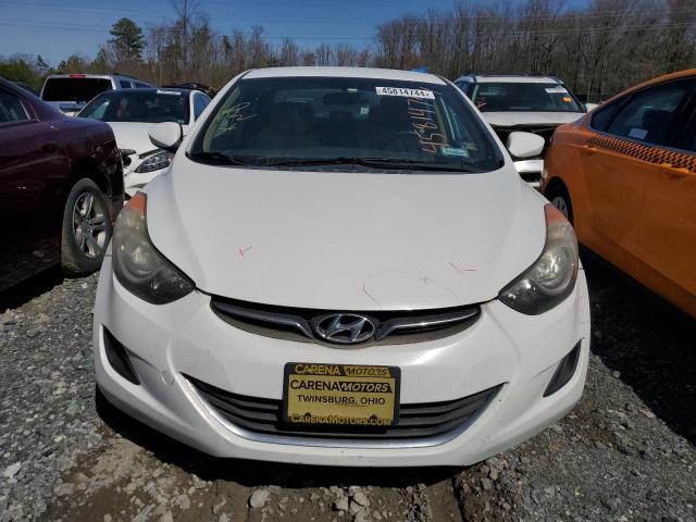 5NPDH4AE9DH371615 - 2013 HYUNDAI ELANTRA GLS WHITE photo 5